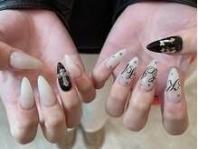 レアネイル 新宿(le'a nail)/筆記体ネイル