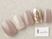 アイネイルズ 三宮店(I nails)/シースルードット￥6000
