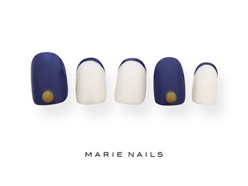 マリー ネイルズ いわきラトブ店(MARIE NAILS)/定額6,600円税込 ネイビー0928a