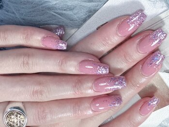 ラメグラデーションネイル☆