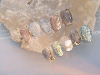 アイネイルズ 吉祥寺店(I nails)/新年ニュアンス空ネイル