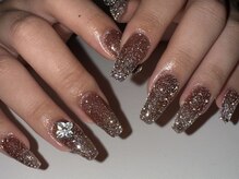 ネイルサロン赤ちゃん/brown flash