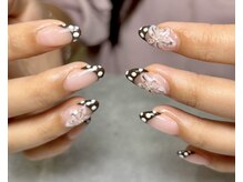 ニアウネイル(niau nail.)/dot &nbsp;French flower nail