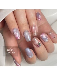 桜ネイル(パーツ別途追加)