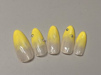 イエロー×グラデーション