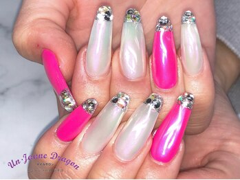 アン ジョーヌドラゴ/【ロングネイル】ネオンオーロラ