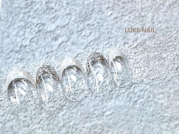 ルークネイル 恵比寿店(LUKE NAIL)/ホワイトツイードフレンチ　冬