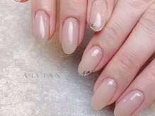 ヴィヴィアン ネイル(Vivian nail)/ラメ　フレンチ
