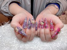 レアネイル 新宿(le'a nail)/キャラクターゴテゴテネイル