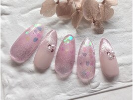 桜ネイル×マグネット