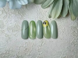 ひまわりネイル