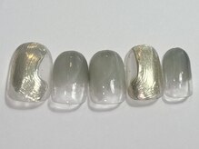 ネイルメゾン 渋谷店(NAIL MAISON)/カーキゴールドニュアンス¥5500