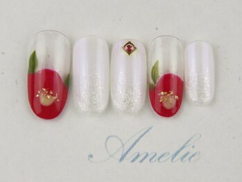 アメリ(Amelie)/椿/冬/ワンカラー/ラメ