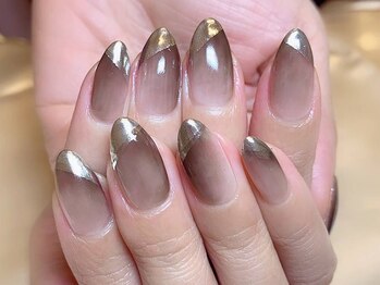 ネイルマジック 仙台一番町店(NAIL MAJIC)/ミラーフレンチ★オ-ダ-