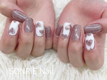 ソンリエ 青竹店(SONRiE)/キラキラハートネイル