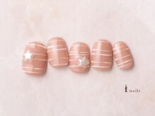 アイネイルズ 横浜EAST店(I-nails)/ゆるかわボーダーネイル
