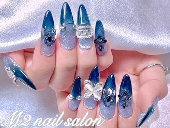 エムズ ネイルサロン(M2)/深海マグネットグラデーション