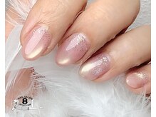 ネイルエイト 新百合ヶ丘(nail8)/ピンクマグ×フラッシュ