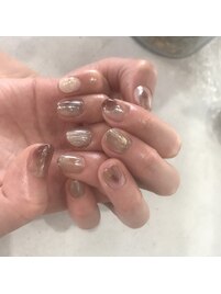詰め込みニュアンスネイル♪