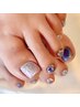 【FOOT】手描き/持ち込みOK★フットネイルアートつけ放題120分　¥13860