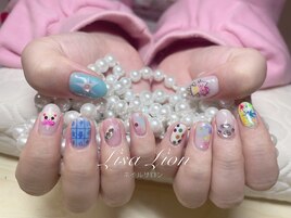 持ち込みデザイン☆色鉛筆ネイル