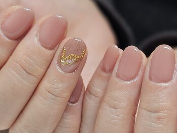 メルシー ネイル(mercii nail)/シンプルにワンポイント