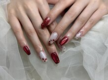 モアグラム 新宿東口店(More Glam)/赤系可愛いデザイン