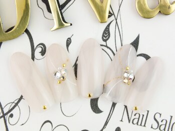 ネイルサロン ディーバ ギンザ(Nail salon Diva GINZA)/ニュアンスホワイト¥8500