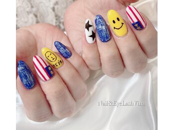 ネイルアンドアイラッシュヴィーナ ゆめタウン廿日市店 (Nail&EyeLash Vina)/にこちゃん&デニム
