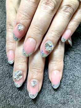 ラキネイル(LAKI Nail)/ガラスフレンチ
