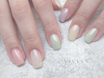 ヴィヴィアン ネイル(Vivian nail)/ワンホンネイル　カラフル