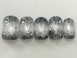 ブラックもやもやラメグラ¥5000