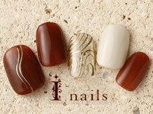 アイネイルズ 町田店(I nails)/くすみメタリックライン 7980円