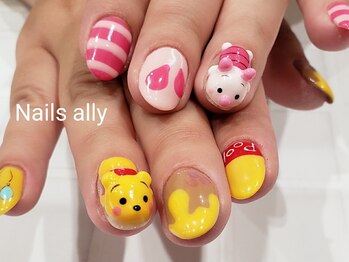 ネイルズアリー 立川店(Nails ally)/3Dアート×キャラクターネイル