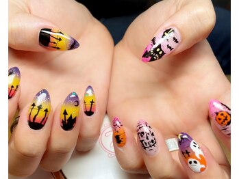 ハロウィンネイル
