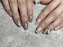蝶々*ちぐはぐネイル