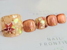 ネイルフロンティア 吉祥寺(NAIL FRONTIER)/F紅葉ステンドグラス11980円