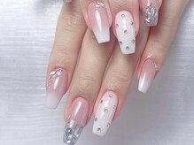 クイーンズネイルサロン(Queen's nail salon)/チップ長さだし持ち込みデザイン