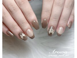 フレンチ×リボンネイル