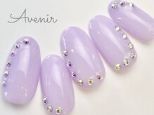 アヴィニール 表参道(Avenir)/ラインストーンネイル