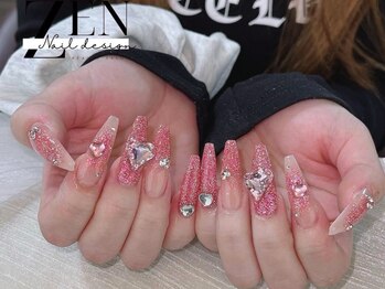 ゼン ネイル デザイン 池袋(ZEN NAIL DESIGN)/* 長 さだしやり放題×つけ放題