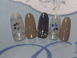 雪の結晶大人ネイル