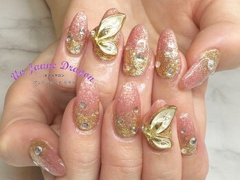 アン ジョーヌドラゴ/【自爪ネイル】蝶々ネイル