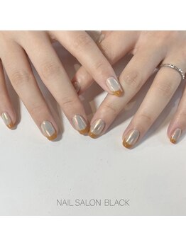 ブラック 池尻大橋店(BLACK)/オレンジで大人っぽフレンチ！