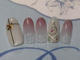 Xmasグラデネイル