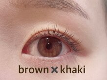 ロー(LOWE)/ブラウン×カーキ自然に可愛いく