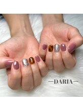 ダリア(Daria)/☆秋の定番☆べっ甲ネイル