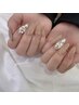 【HAND/jr. Nailist】ワンカラー＋"kirakira'埋め尽くし2本¥5250