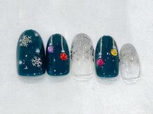 キャンアイドレッシー 下赤塚店/クリスマスネイル☆冬デザイン