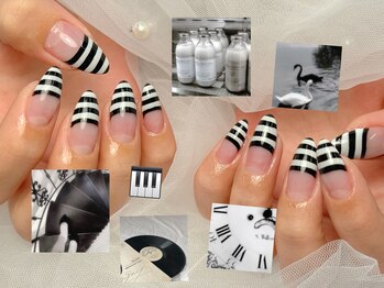 トリー アンド デリー(Toliy&Deliy)/フレンチ／冬ネイル/Y2K